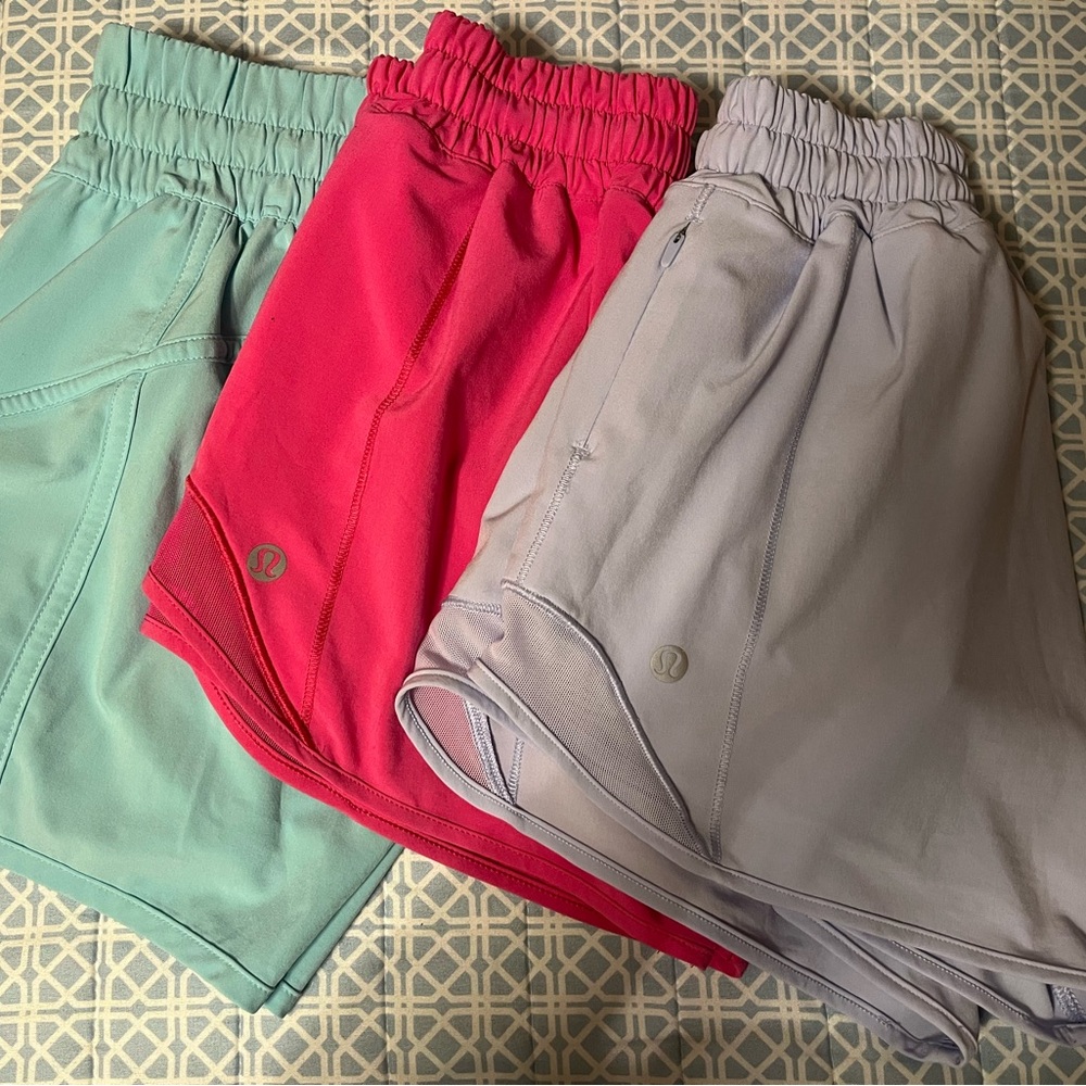 lululemon athletica Women's Shorts - Mint, Pink, Lavender